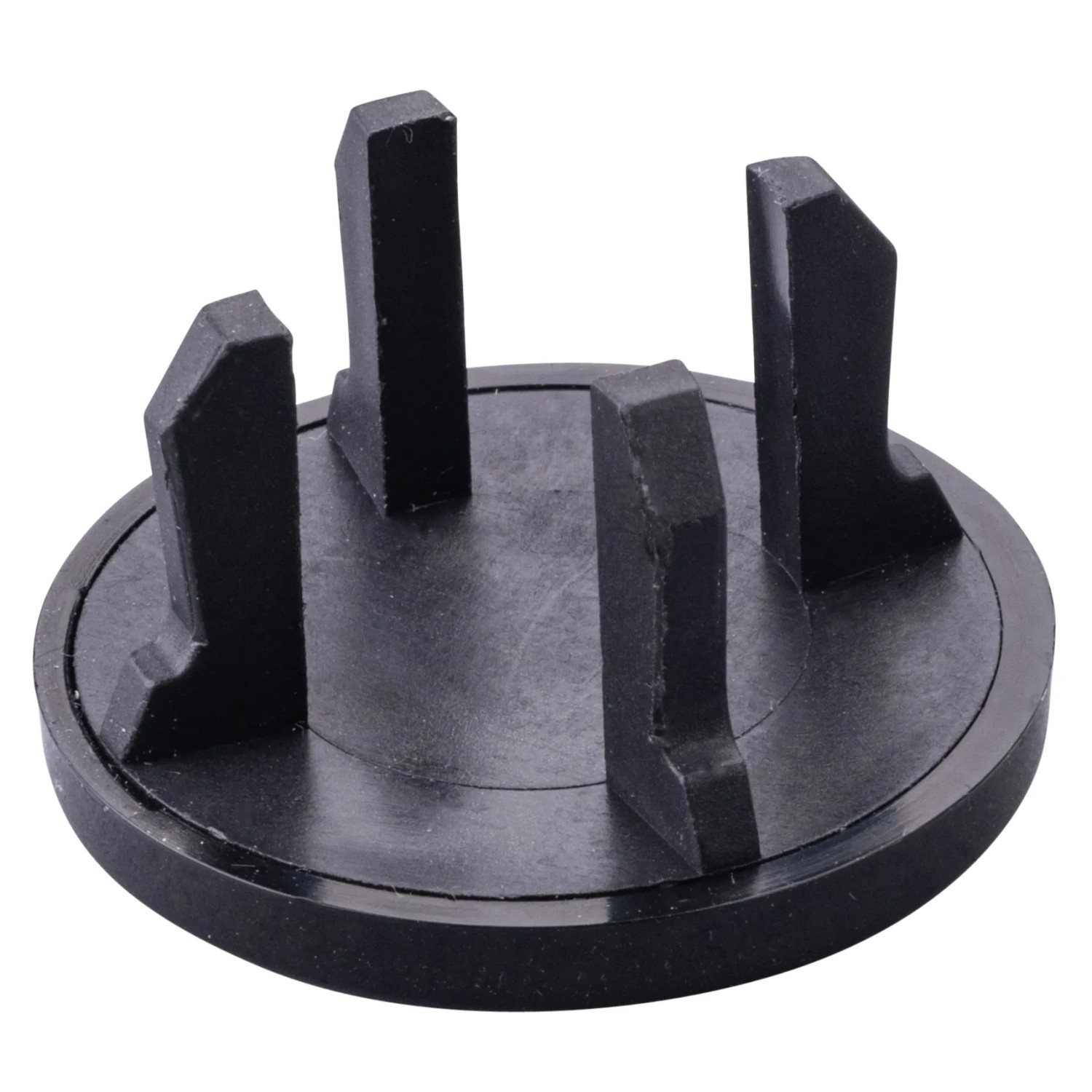 Fackelmann Waschbecken-Rosette, Ø 25mm, Schwarz, für Gussbecken.