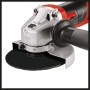 Einhell Winkelschleifer TC-AG 125/850 mit Scheibe und Zusatzhandgriff.