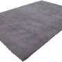 Lalee Kurzflorteppich Velluto 400 in Silber, 80x150 cm. Weicher, handgefertigter Teppich für Wohnzimmer und Schlafzimmer.