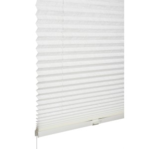 Weißes Schöner Wohnen Plissee Marla, 40x130 cm, für Fenster, blickdicht und lichtdurchlässig.