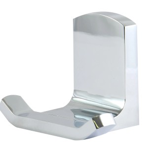 Spirella Haken Taku, Chrom, 10,8x10,8x6,8cm, aus Edelstahl, zur Wandmontage im Badezimmer.