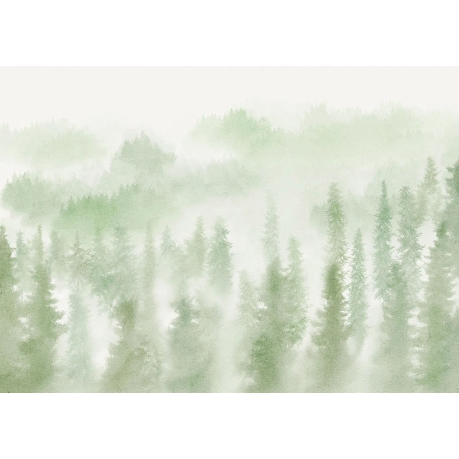 Komar Vliestapete Blurry Woods 350 cm x 250 cm