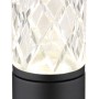 Globo Tischleuchte Lunki, schwarz matt, 19 cm. LED-Tischlampe mit Acrylglas-Schirm.