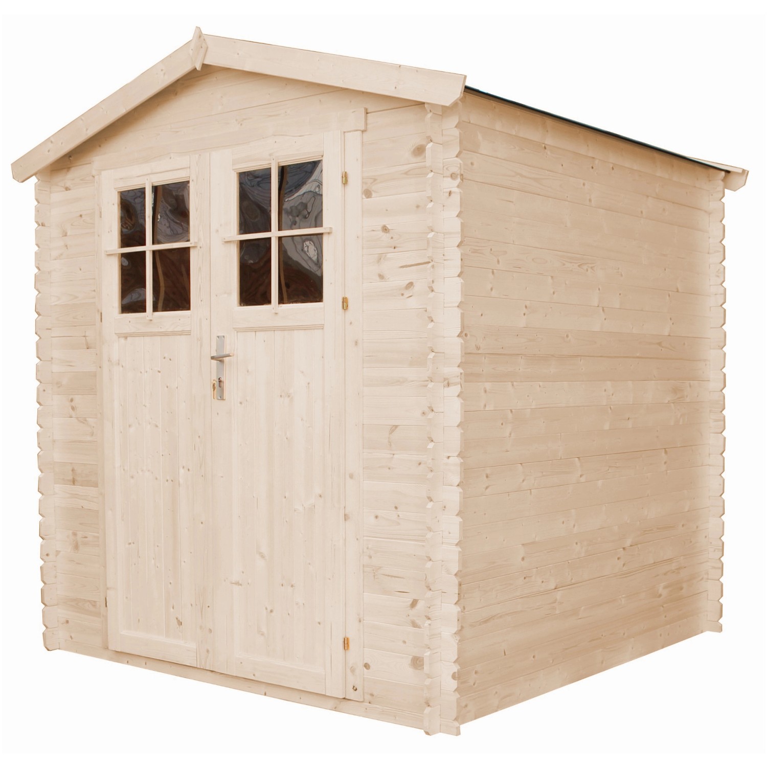 Timbela Holz-Gartenhaus M343F+M343G 3,53 m² mit großen Fenstern und Boden günstig online kaufen