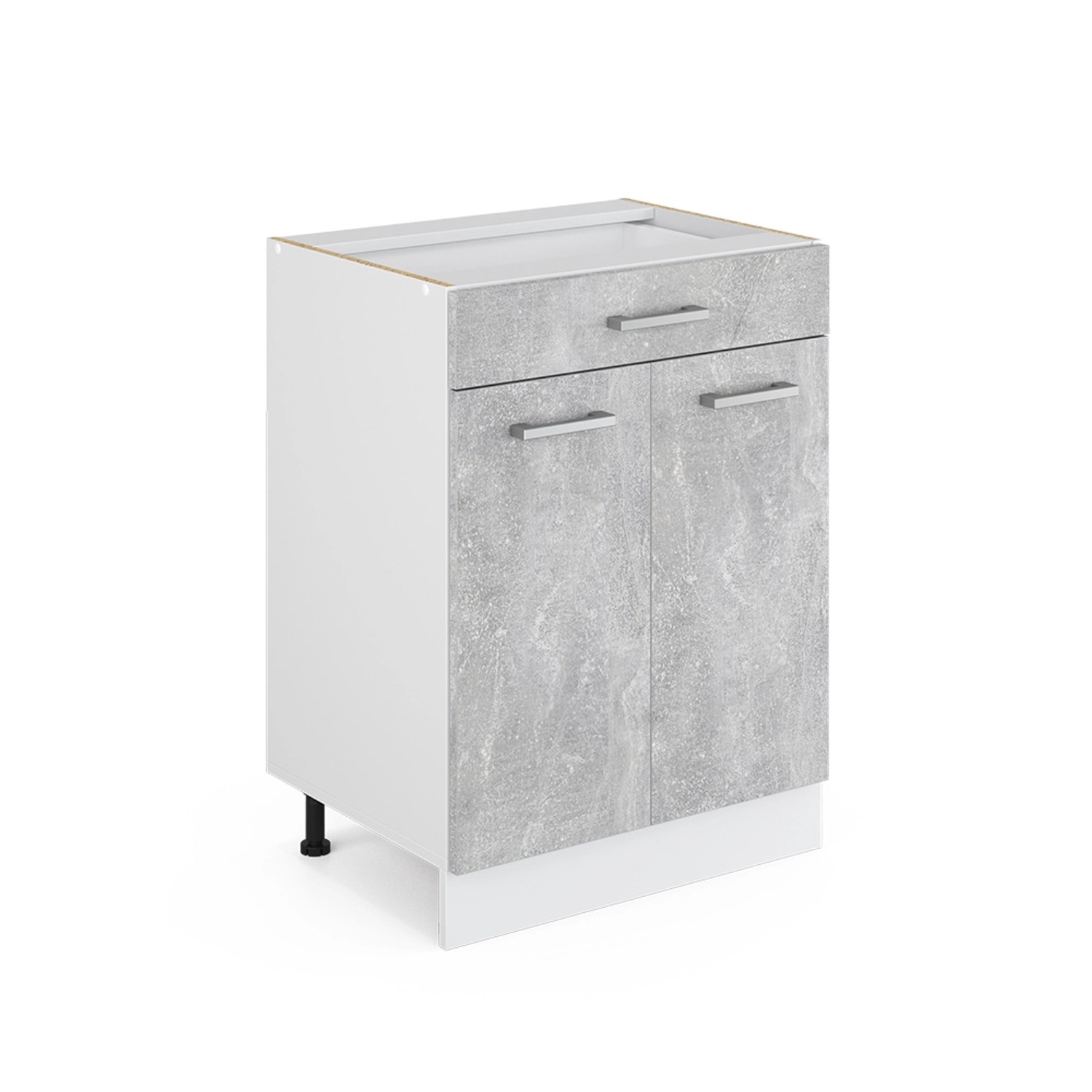 Vicco Unterschrank R-Line, Beton/Weiß, 60 cm günstig online kaufen