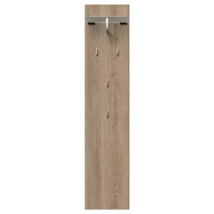 Posseik Garderobenpaneel Elite mit 4 Haken und Hutablage, Eiche Dekor.