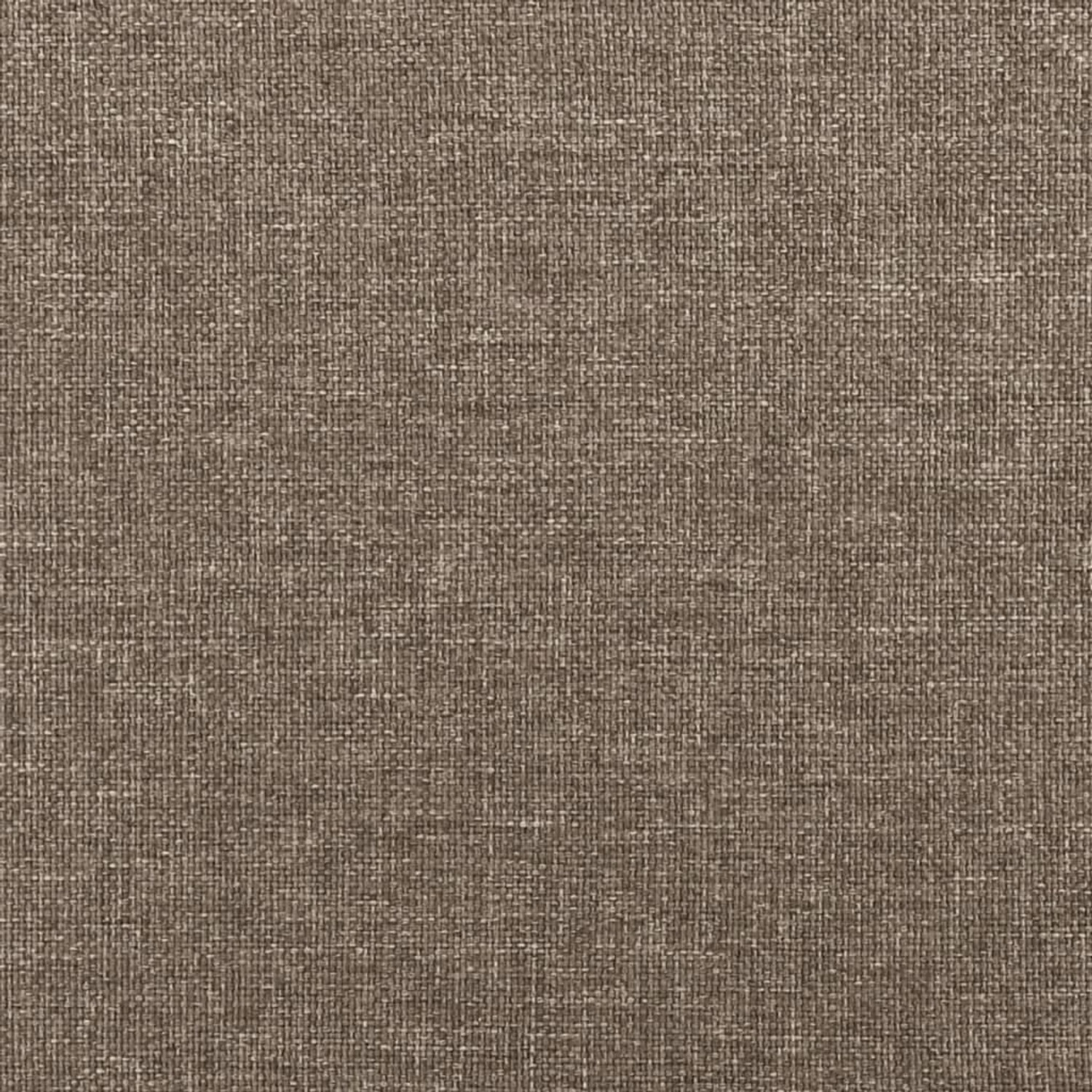 Nahaufnahme: Stoffstruktur des vidaXL Bettgestells in Taupe, 90x190 cm.