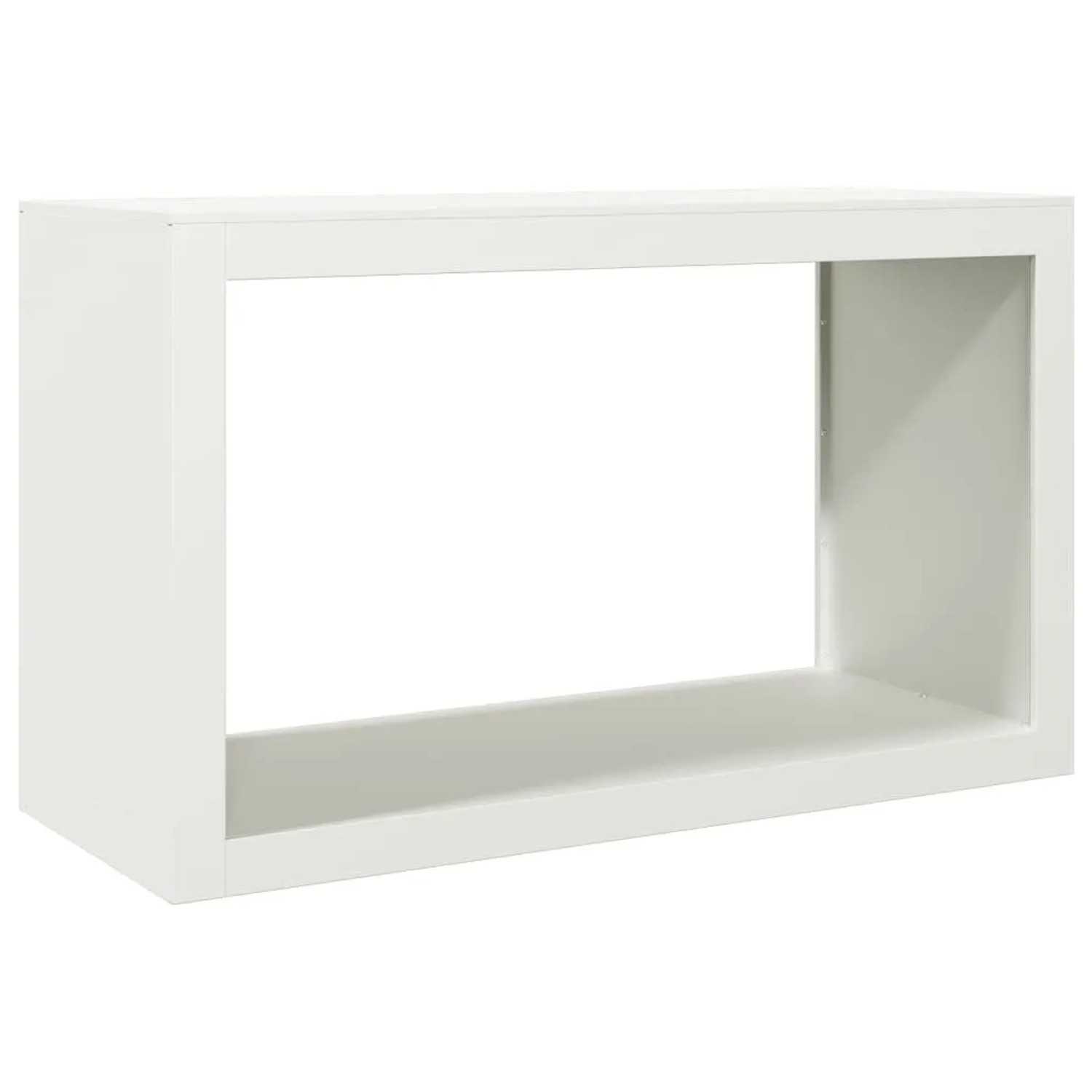 vidaXL Brennholzregal Weiß 100x40x60 cm Stahl 850983