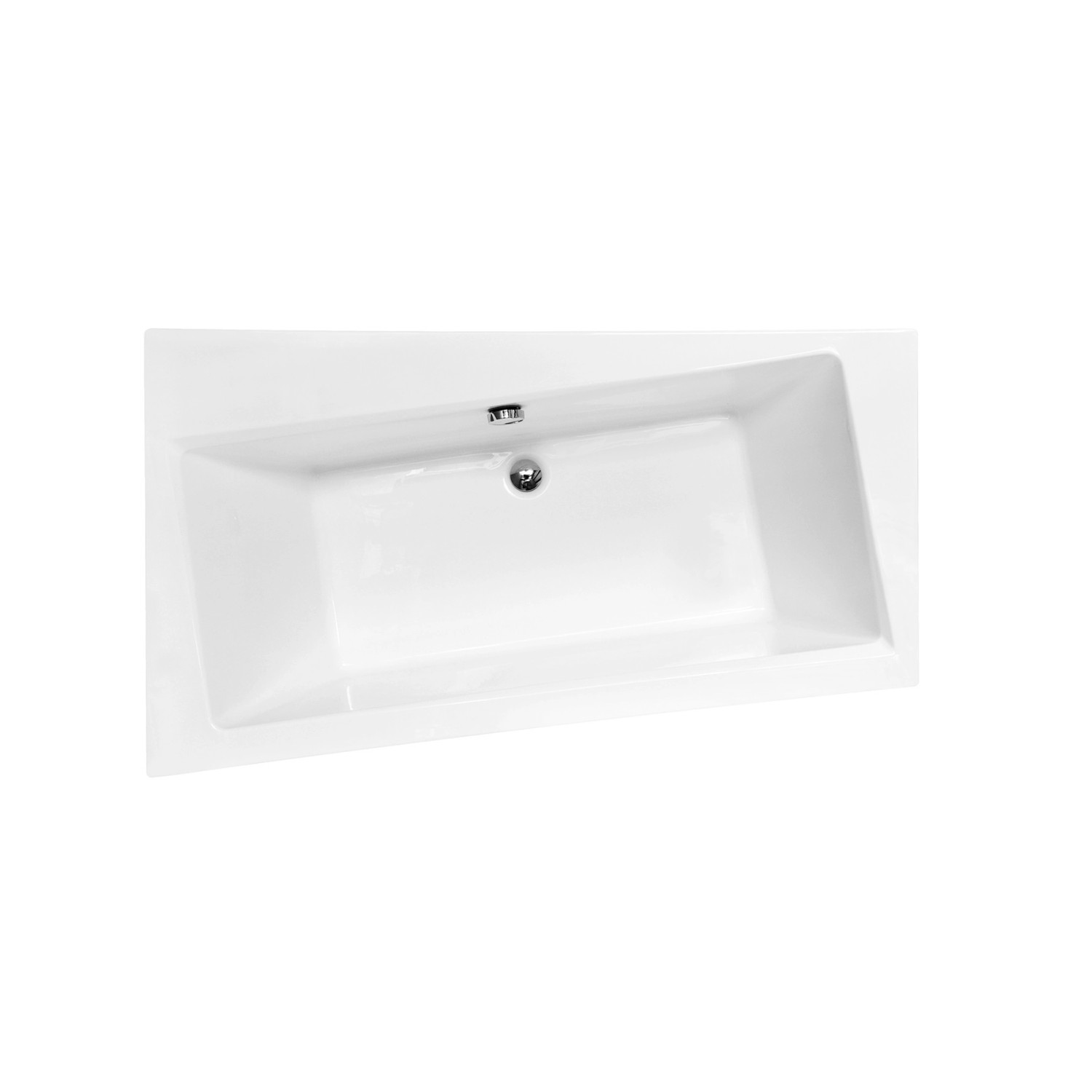 Bad Land Badewanne Eckwanne INFINITY 160x100 Links Mit AcrylSchürze Ablauf Füße