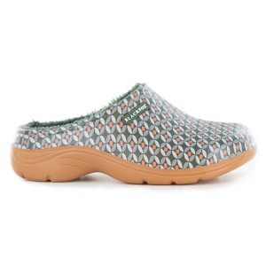 Blackfox Winterclog Newbridge Khaki, Größe 37. Warme und bequeme Gartenclogs mit Muster.