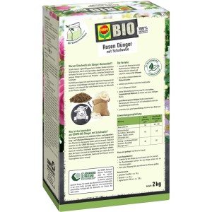 Compo Bio Rosen Langzeit-Dünger mit Schafwolle 2 kg