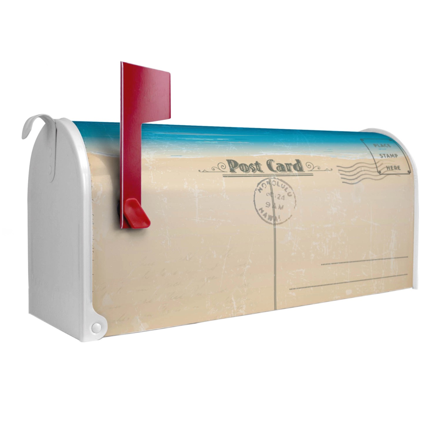 Banjado Amerikanischer Briefkasten Weiß 48x22x16cm US Mailbox Letterbox Pos günstig online kaufen