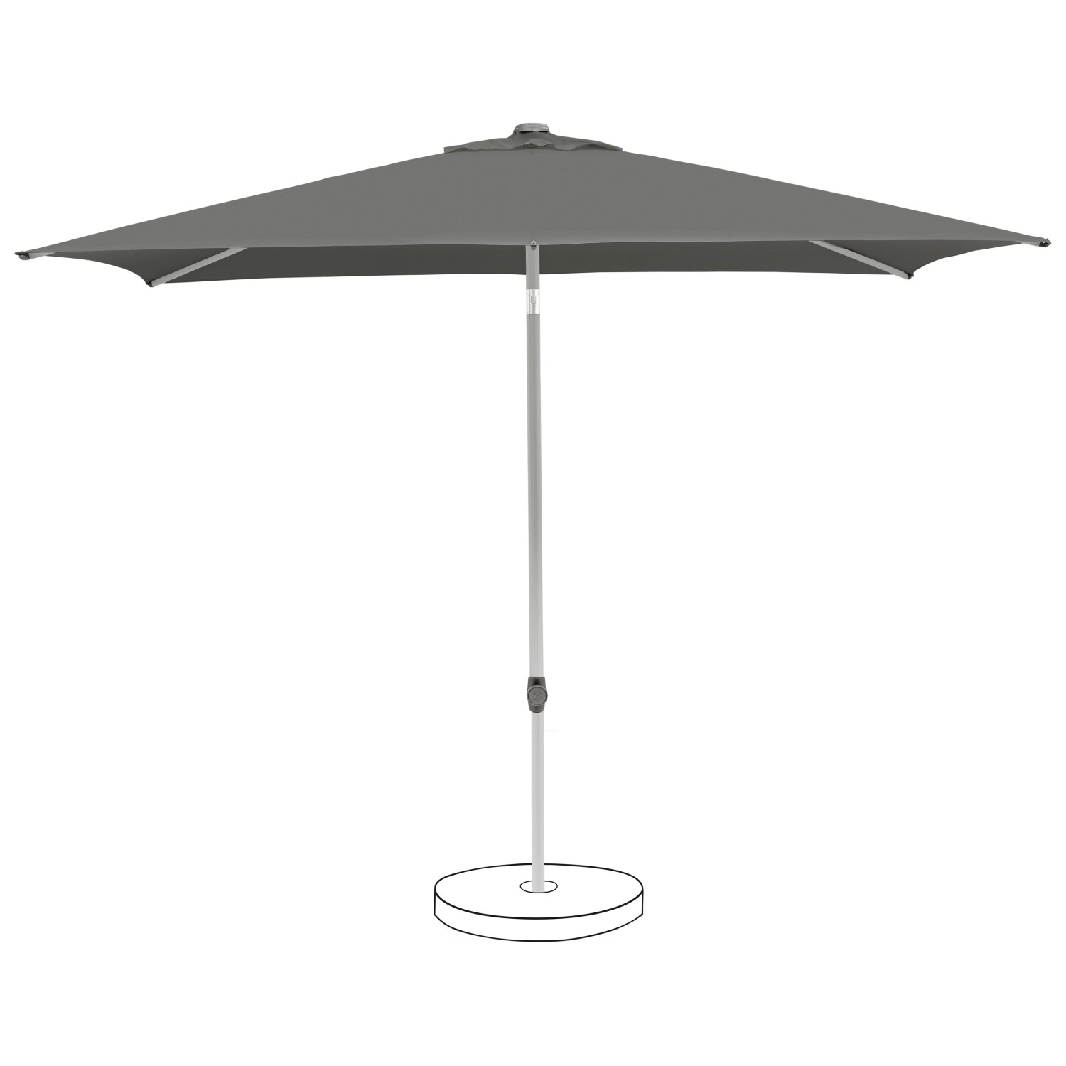 Suncomfort by Glatz Marktschirm Stone Grey mit Neigungsfunktion günstig online kaufen