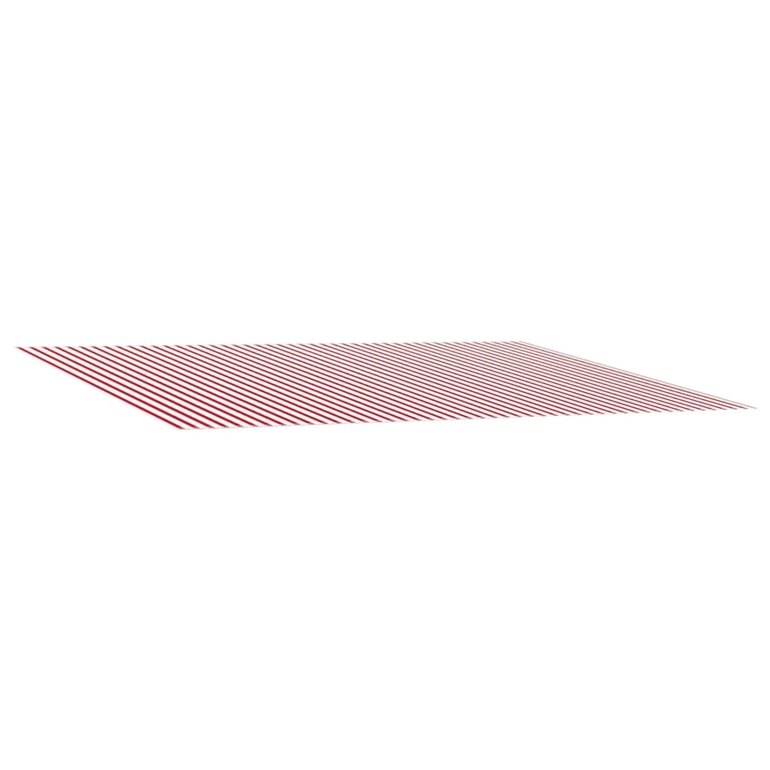 vidaXL Markisenersatzstoff Rot und Weiß 600 x 350 cm Polyester 3444316