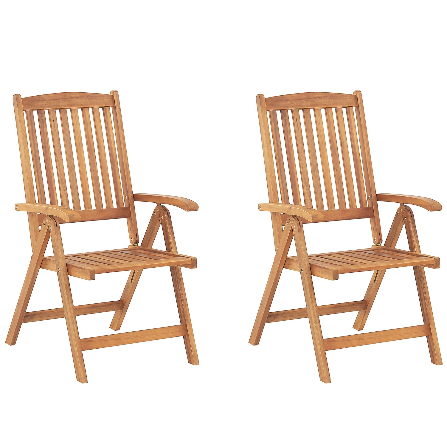 Beliani Gartenstuhl Heller Holzfarbton 69x54x105 günstig online kaufen