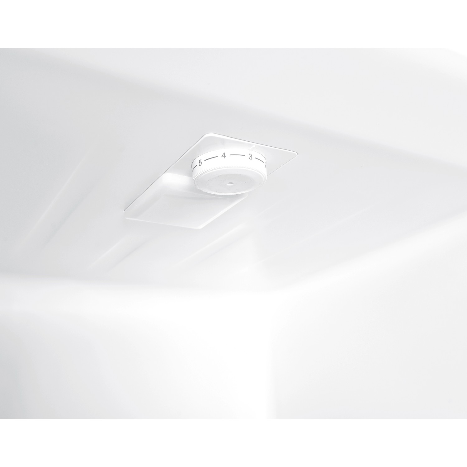 Detailaufnahme: Temperaturregler im Innenraum der PKM Kühl-Gefrierkombination.