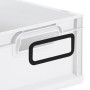 Detailaufnahme: Graue Eurobox mit schwarzem Griff, Teil des PROREGAL SuperSparSets.