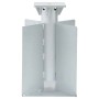 vidaXL Bodenhülse für Sonnenschirm Silbern 27,5x27,5x45 cm Stahl 4003368_2