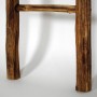 Dekorative Holzleiter, geflammt, 167 cm hoch, für Landhausstil oder moderne Deko.
