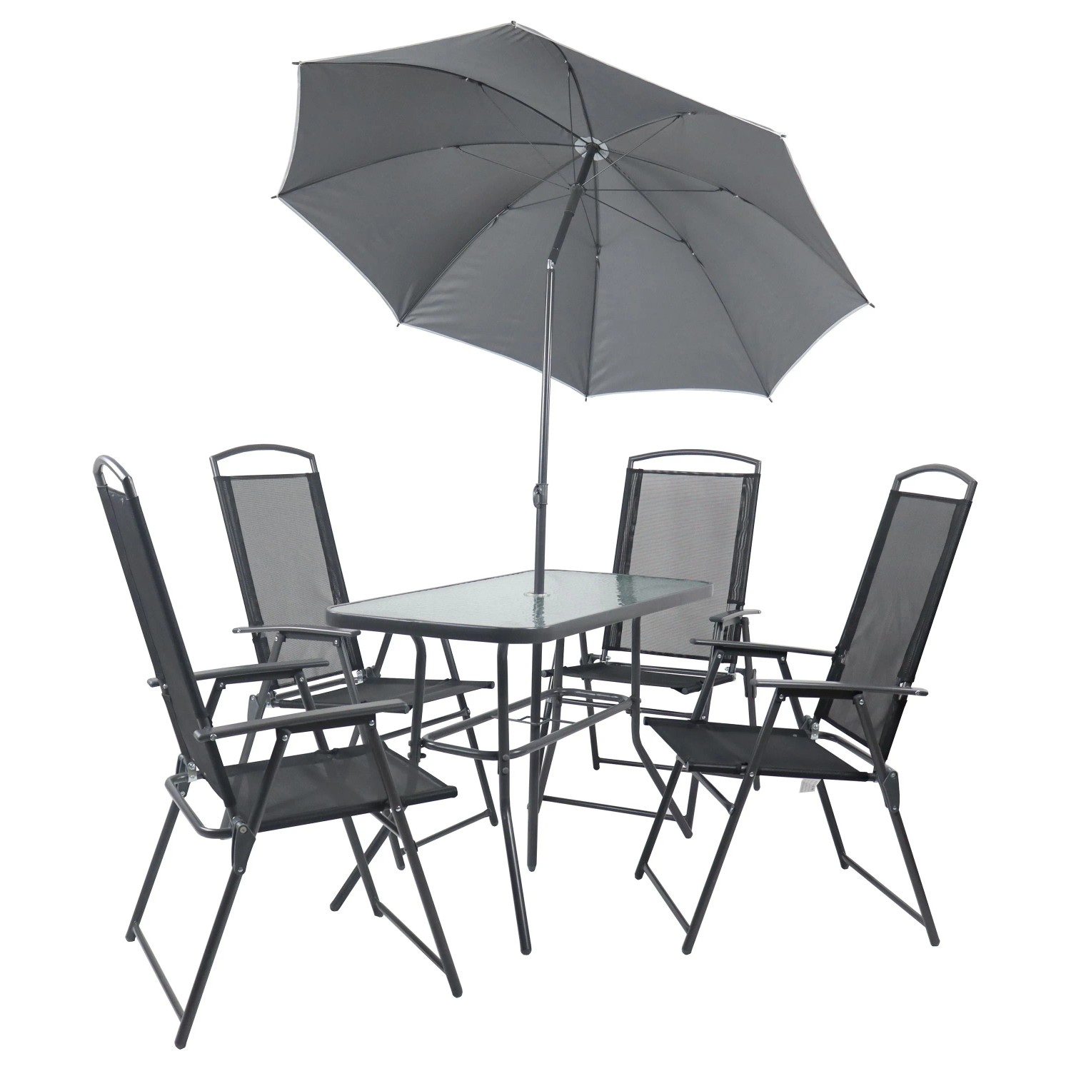VCM Gartenmöbel-Set Sontan Anthrazit