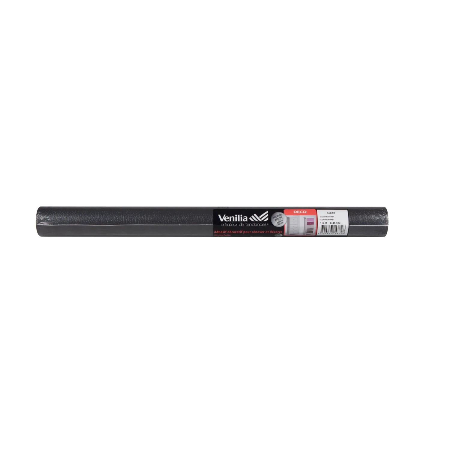 Venilia Klebefolie Anthrazit Metall-Optik – 45 Cm X 1,5 M, 160 µ, Selbstklebend, Für Möbel Und Wände