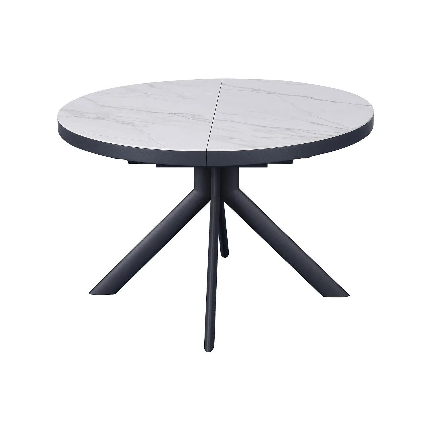 Vente-unique Esstisch Zalyra Weiß 120 cm  160 cm