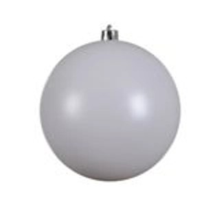 Kaemingk Weihnachtsbaumkugeln Bruchfest  20 cm 1 Stueck Winterweiss Glanz
