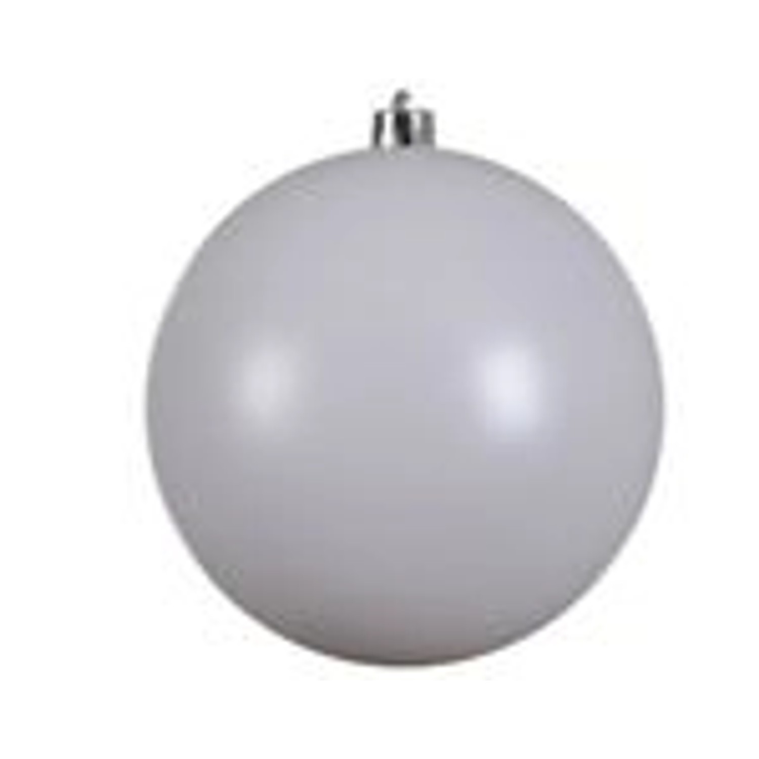 Kaemingk Weihnachtsbaumkugeln Bruchfest  20 cm 1 Stueck Winterweiss Glanz