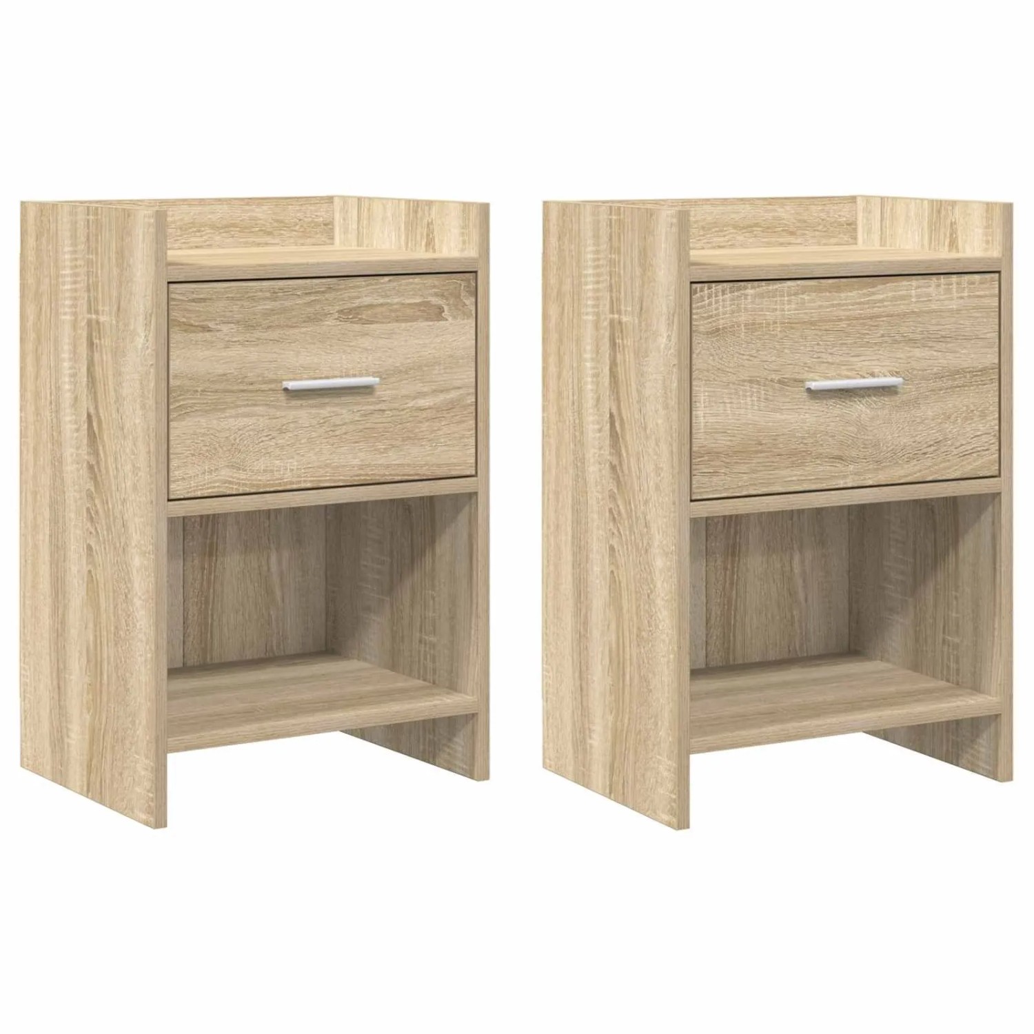 vidaXL Nachttische 2 Stk Sonoma-Eiche 40 x 30 x 60 cm Holzwerkstoff 8010984