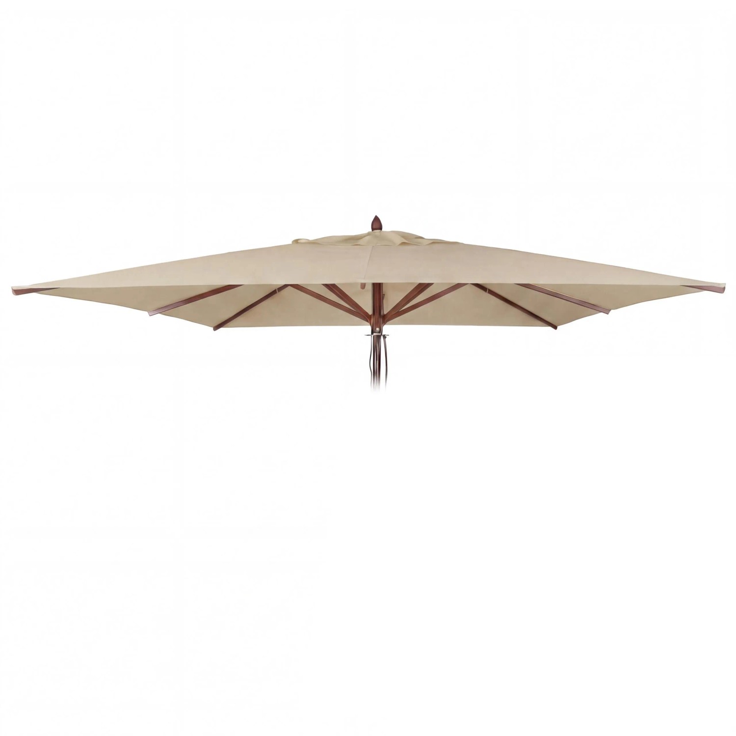 MCW Ersatz-Bezug Für Gastronomie Holz-Sonnenschirm C57b Eckig 3x3m Polyester Creme