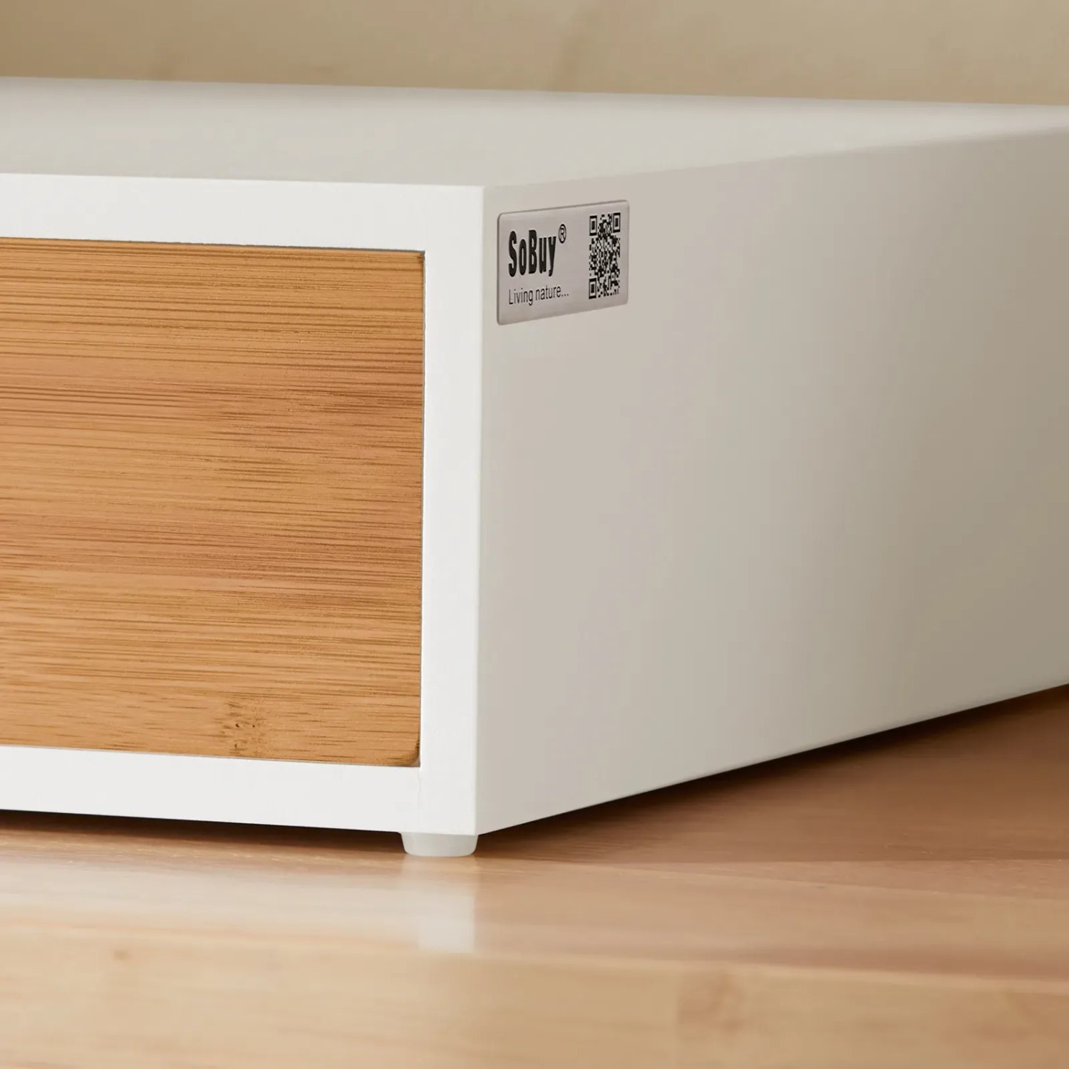 SoBuy Schubladenbox Aufbewahrungsbox Schreibtischorganizer 30×10×31cm FRG179-WN_5
