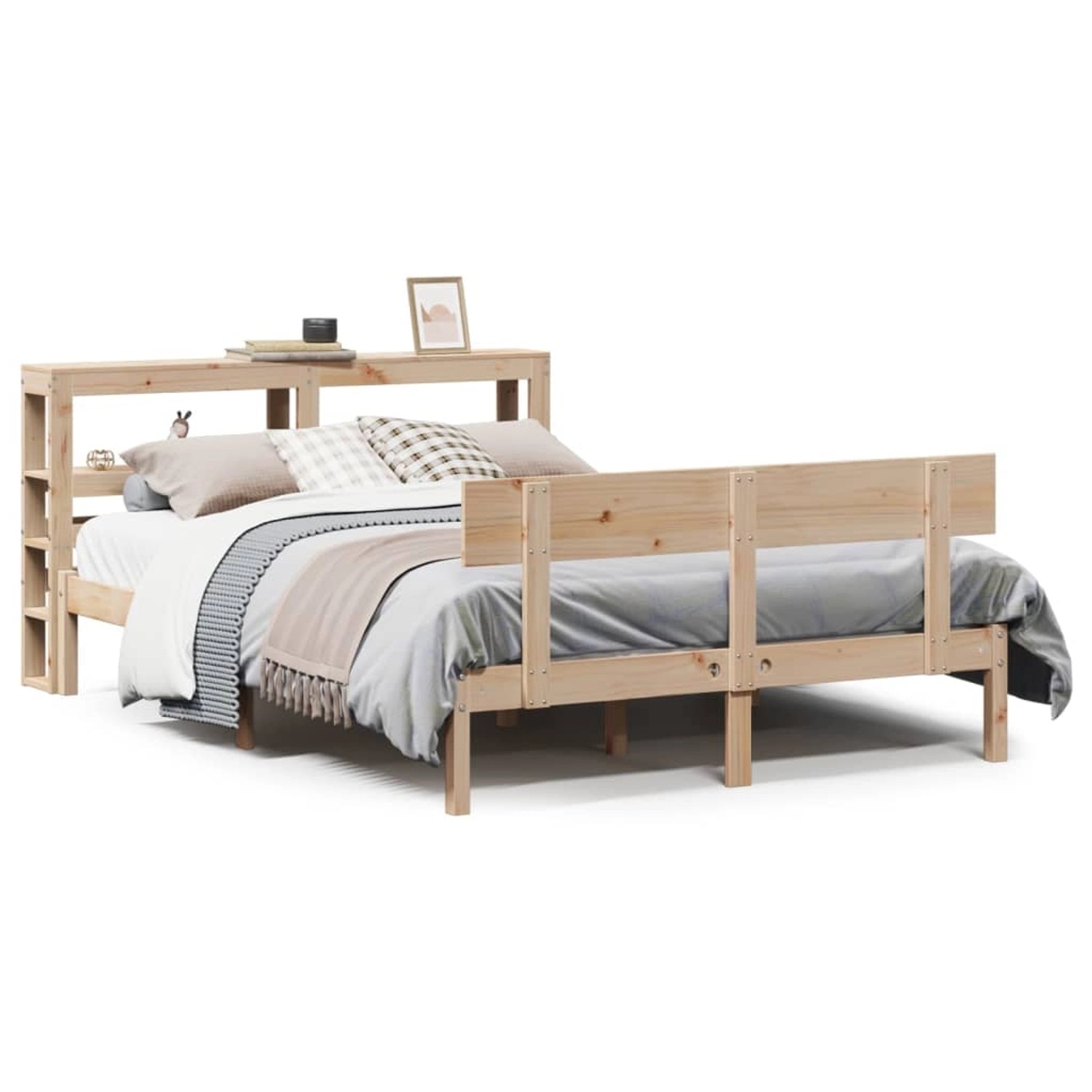 vidaXL Massivholzbett ohne Matratze 160x200 cm Kiefernholz 3305804 günstig online kaufen