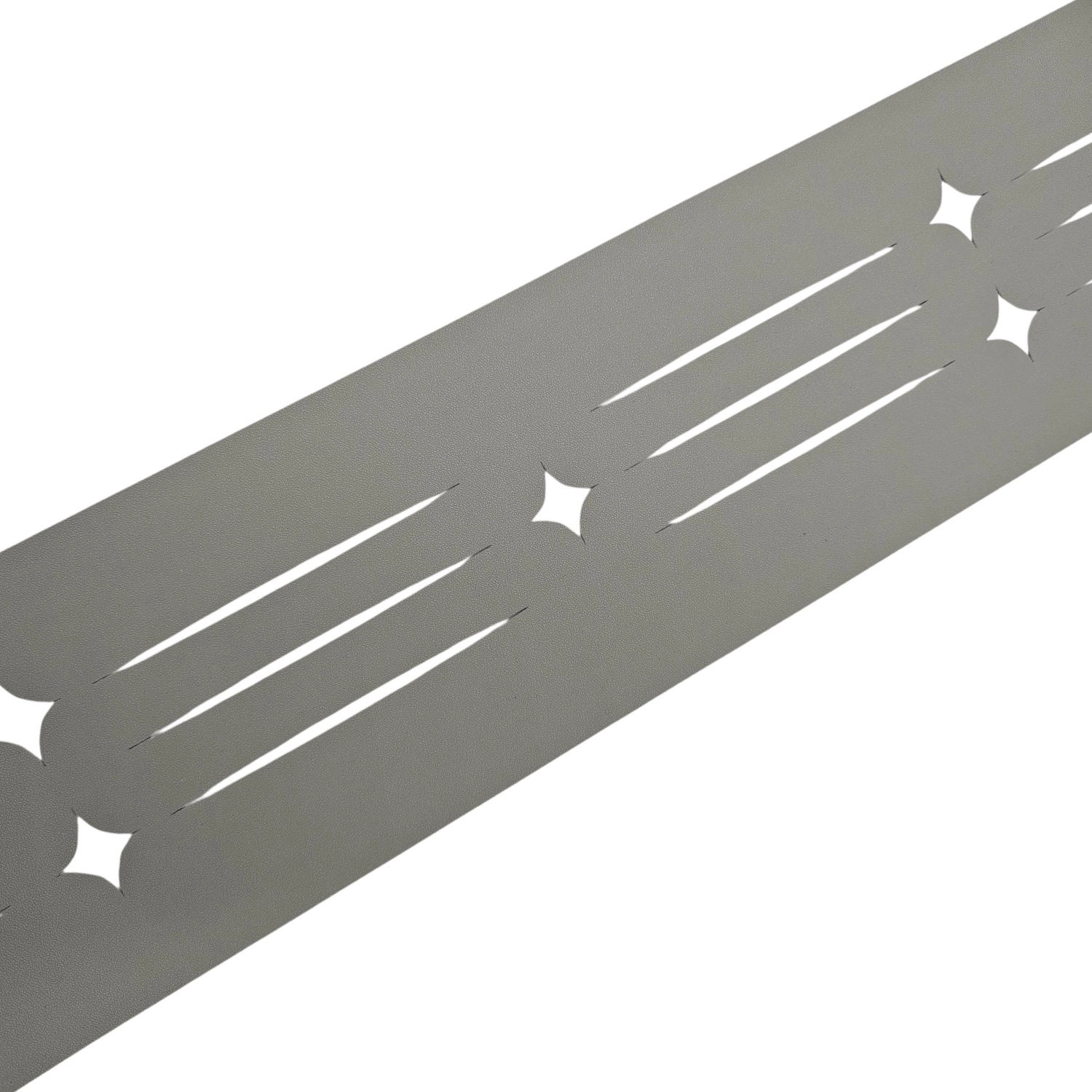 zaunzu Sichtschutz Dekor Starline mit Lasermuster für Doppelstabzaun Steing günstig online kaufen