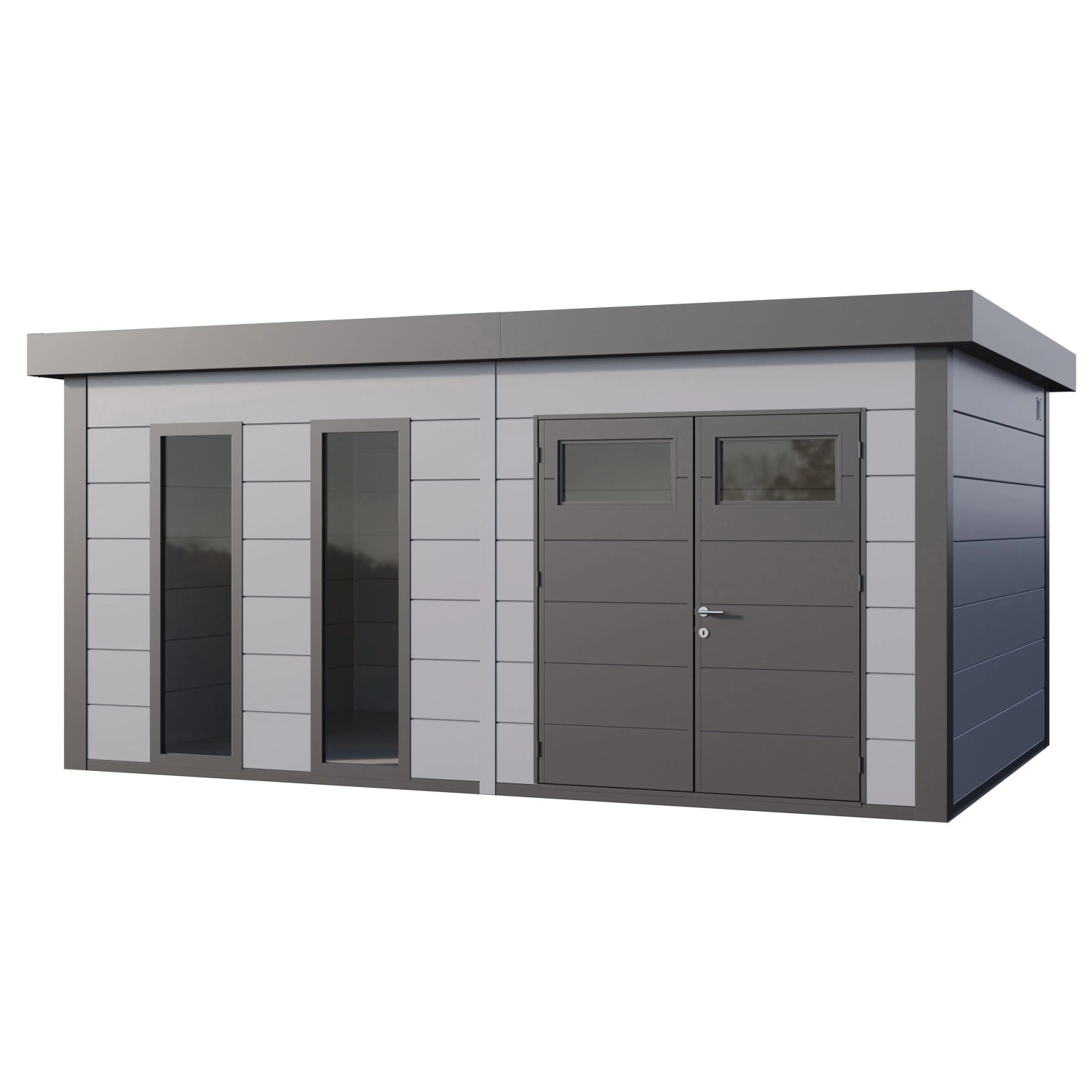 Gerätehaus Classico 5436+ Hellgrau 538 cm x 358 cm günstig online kaufen