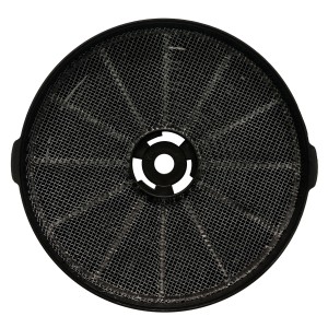PKM Kohlefilter CF155 für Dunstabzugshaube, rund, schwarz.