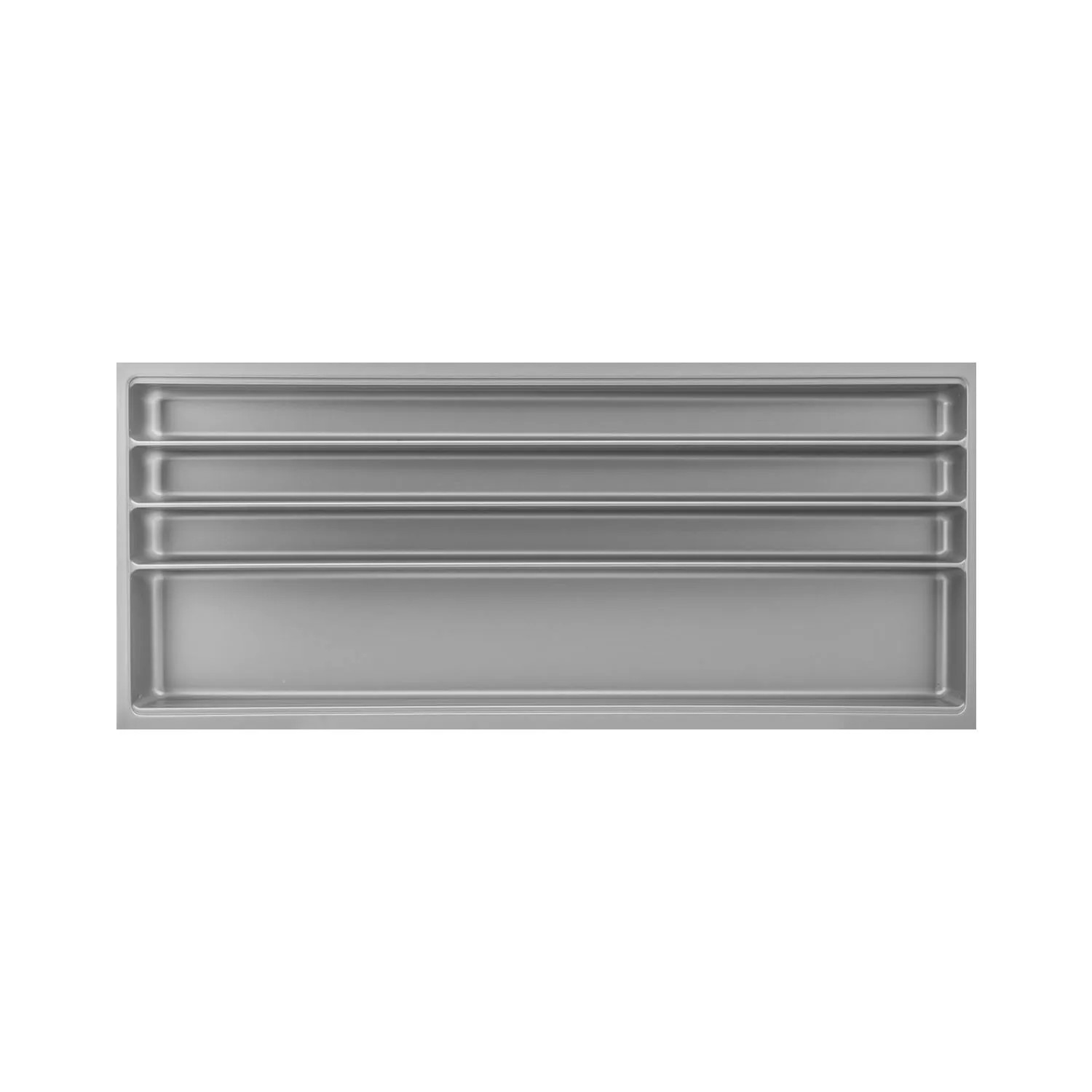Agoform Besteckeinsatz Scoop-2 474x1116x59mm Schubladeneinsatz Kunststoff Silber