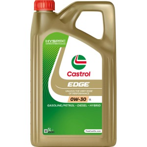 Castrol Edge 0W-30 LL Motoröl, 5 Liter Kanister für Benzin-, Diesel- und Hybridmotoren.
