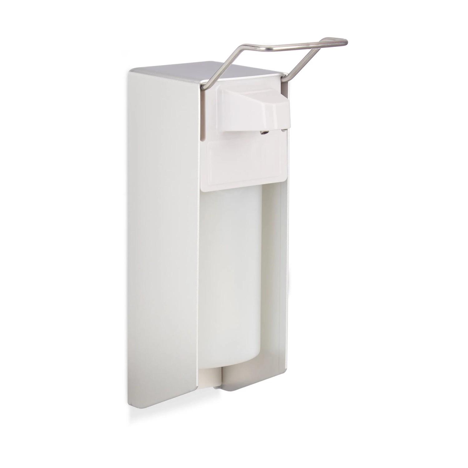 Relaxdays Eurospender Kunststoff Weiß Silber Hygienisch 500 ml