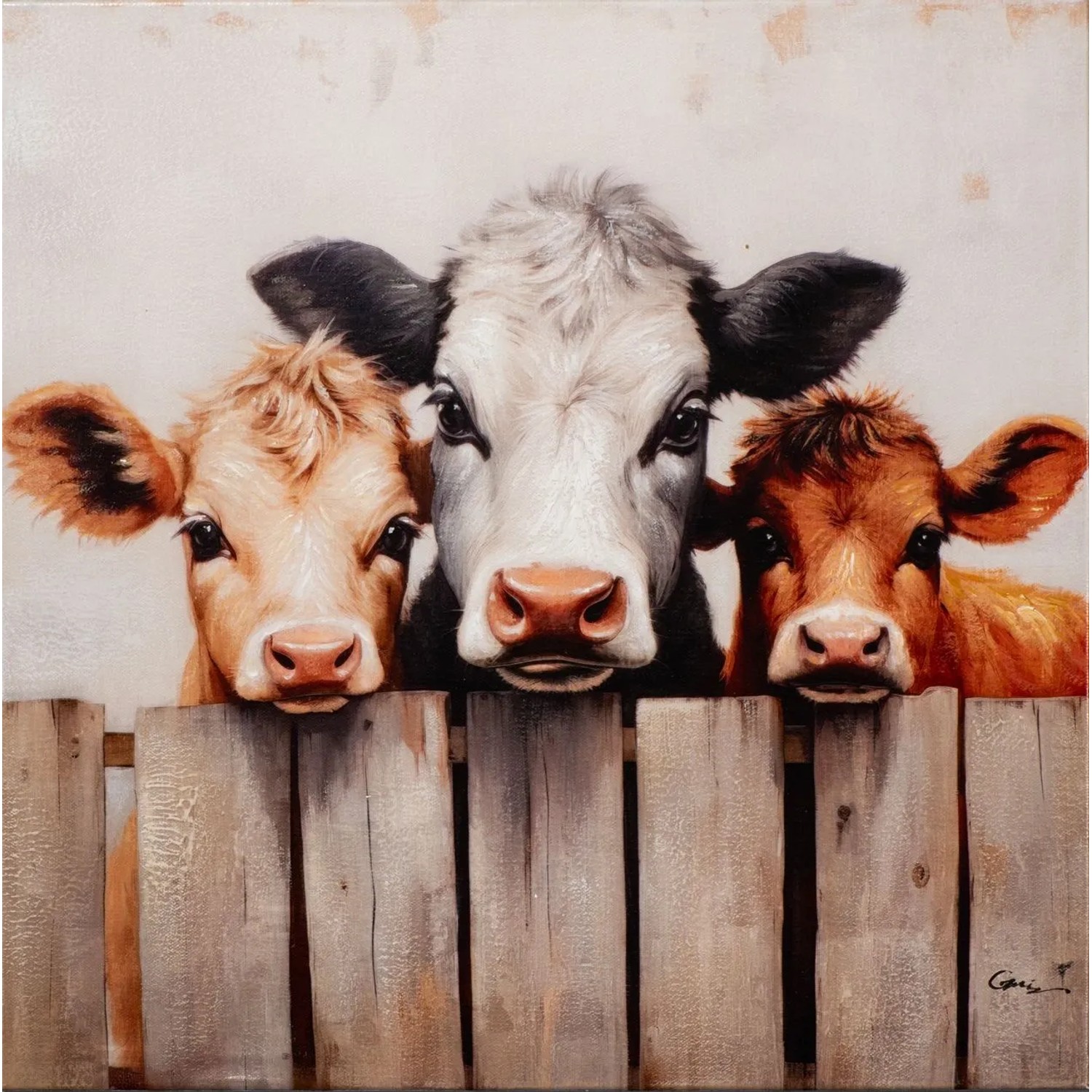 Art Universe Leinwandbild Milky Farm 60 x 60 cm