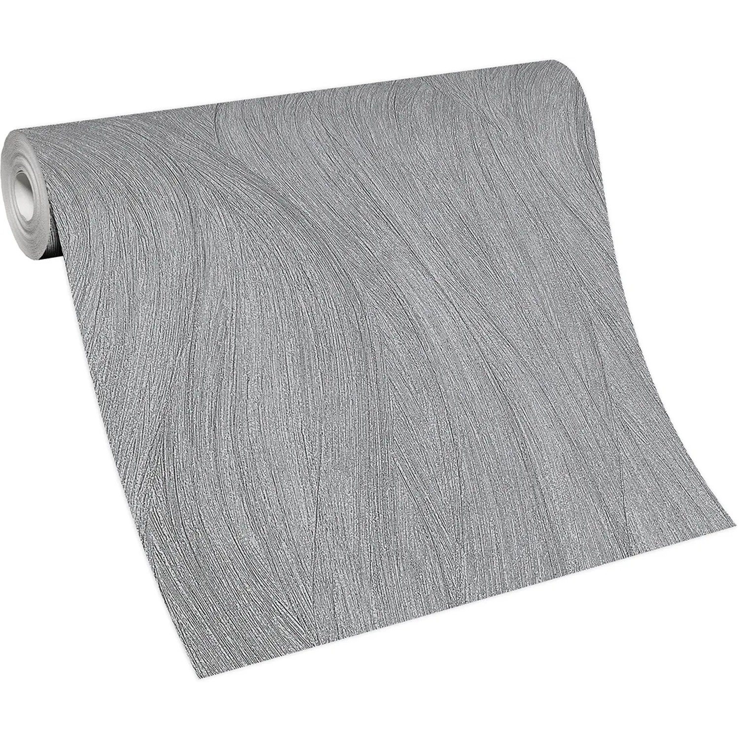 Rolle Erismann Vliestapete Swing in Anthrazit mit Wellenmuster, 10,05x0,53m.