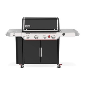 Weber Genesis EP-435W GBS Gasgrill, schwarz, mit 4 Brennern, Sear Zone und Seitenschrank.