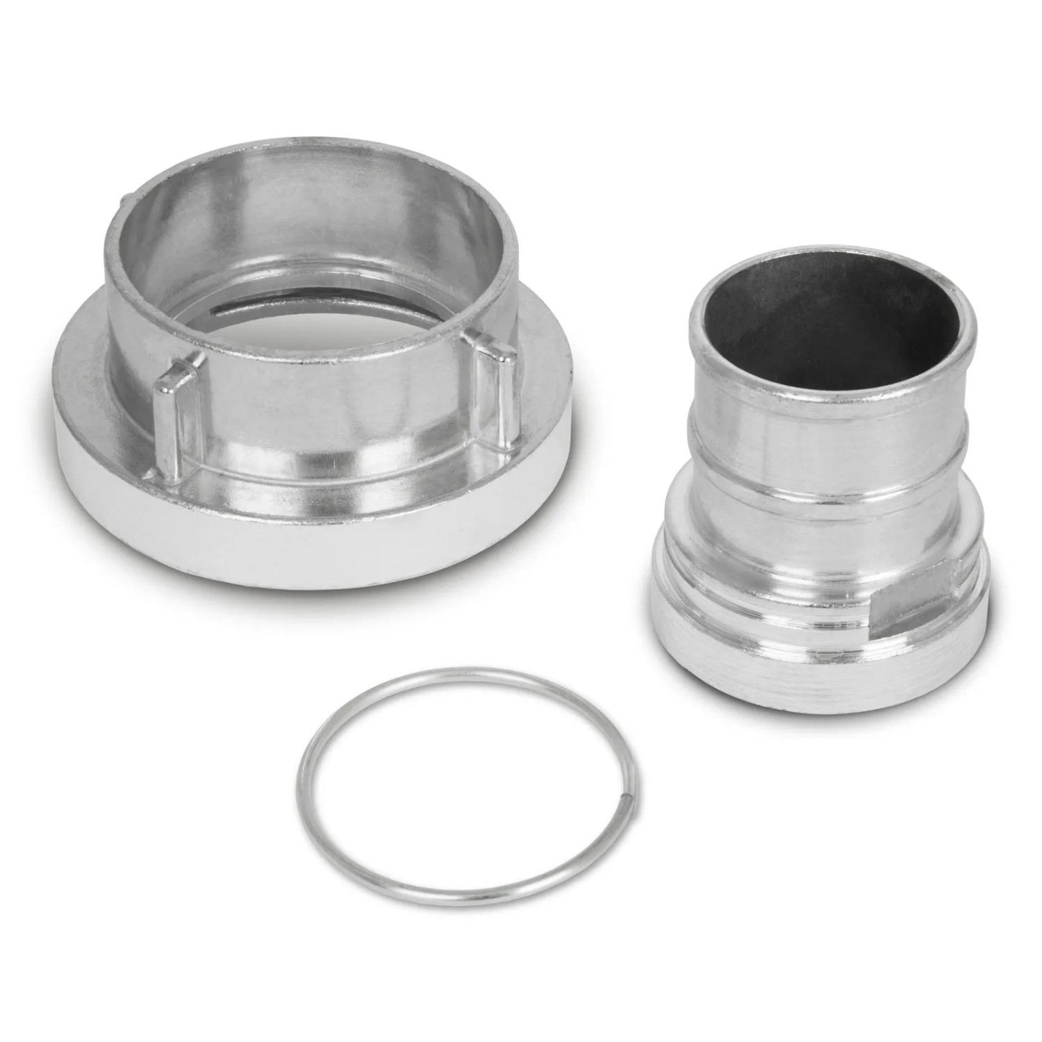 EBERTH 2 Zoll Kupplung Set aus Aluminium für Gartenschläuche und Wasserpumpen.