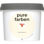Eimer Alpina Wandfarbe Pure Farben Cremebeige, 2,5 l, matte Innenfarbe.