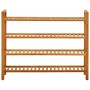 vidaXL Schuhregal mit 4 Etagen 100x27x80 cm Massivholz Eiche 331750_2