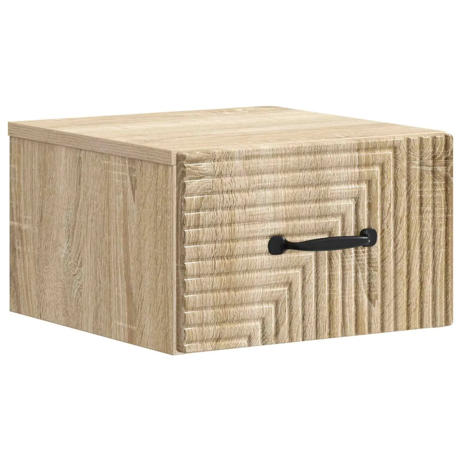 vidaXL Wandmontierter Nachttisch Sonoma-Eiche 34,5 x 33 x 20 cm 898599