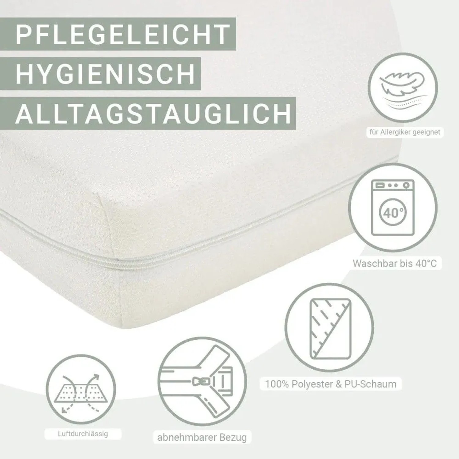 Homestyle4u Polsterbett mit Matratze 120x200 Lattenrost Doppelbett Grau 2280_7