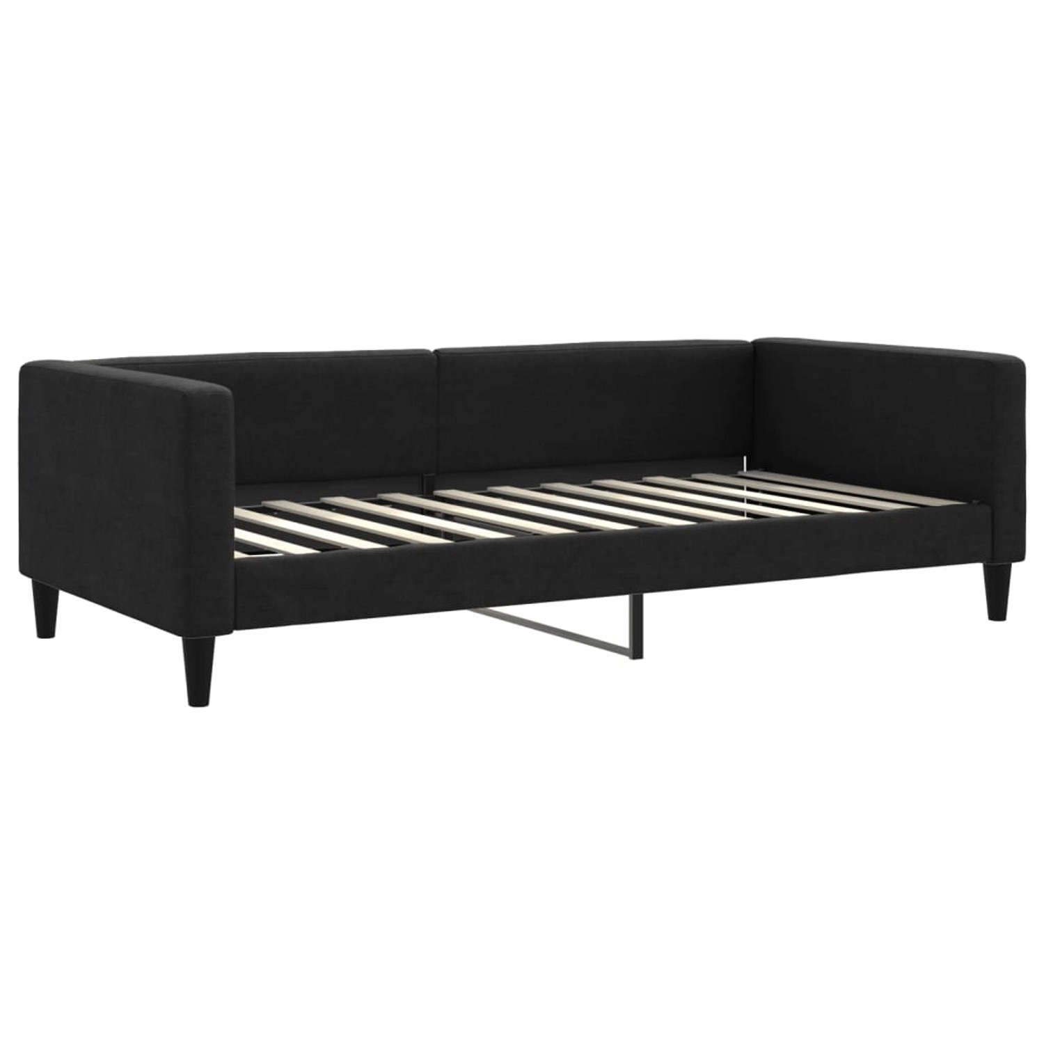 Thumbnail - vidaXL Tagesbett Schwarz 100x200 cm Stoff1842755