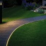 Paulmann Plug & Shine LED-Stripe beleuchtet Gartenweg warmweiß. Außenbeleuchtungssystem.