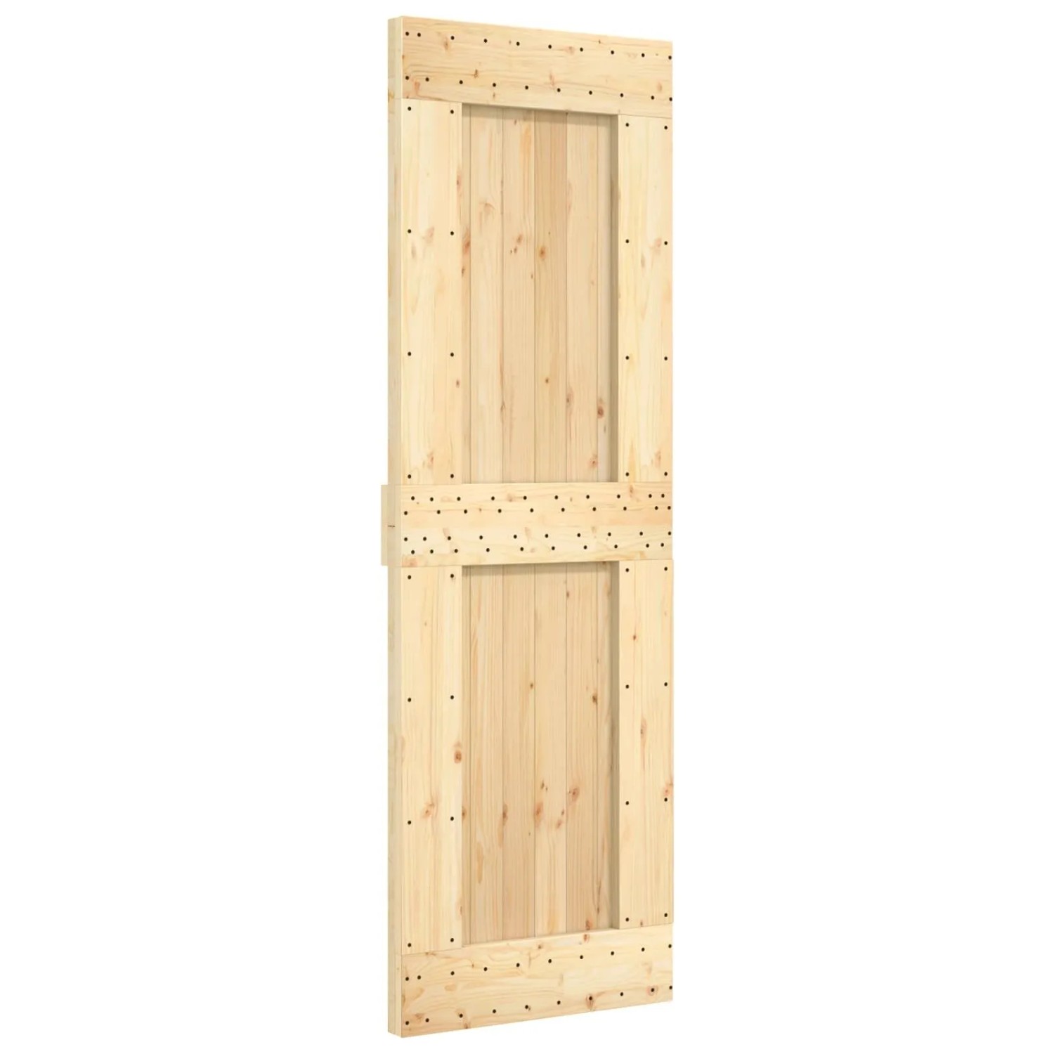 vidaXL Schiebetür NARVIK Natur und Schwarz 70 x 210 cm 152,5 cm 3445311