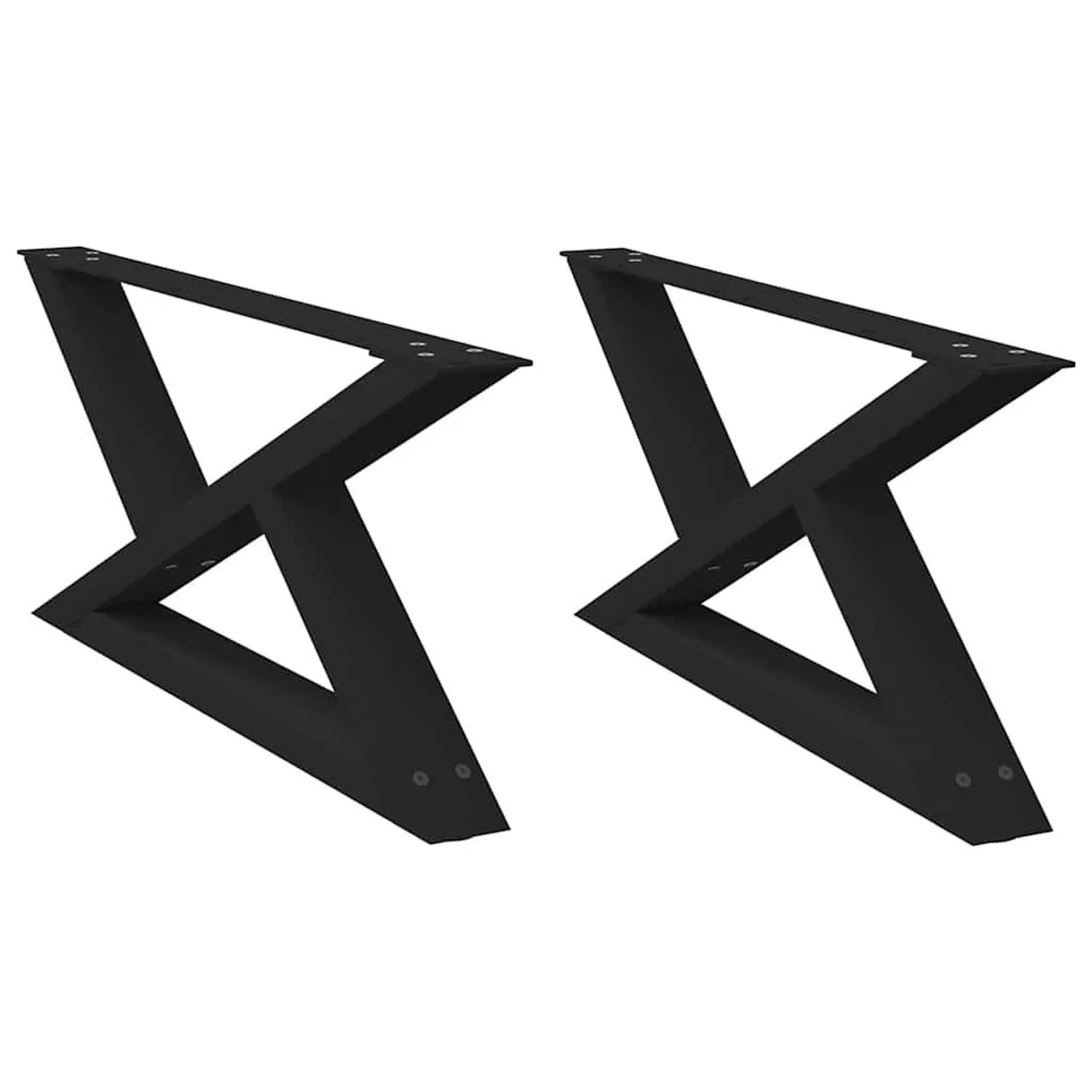 vidaXL Couchtischbeine 2 Stk Schwarz 70x30-31,3 cm Stahl 4012692 günstig online kaufen